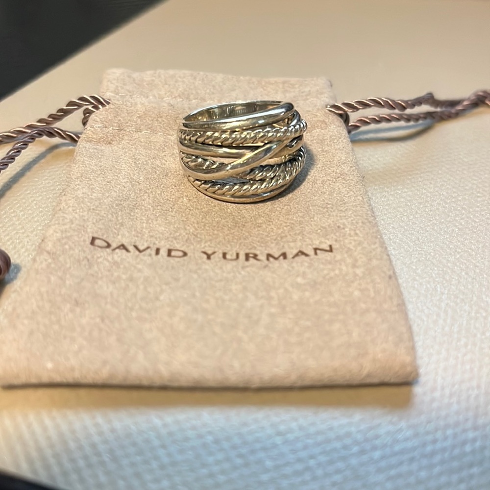 David Yurman Crossover Ring in Sterling Silver